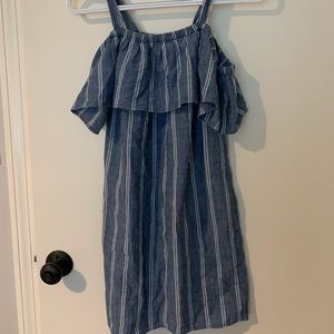 J Crew - off shoulder tank denim dress
